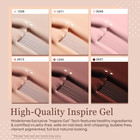 Gel Nail Polish Kit -6 Colors Nude Pink Milky White Gel Polish Set Skin Tones Ne