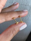 Silver- Gold Tous Earrings 6mm