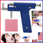 Nose Ear Body Piercing Kit Gun Tool Jewellery With 98 Stainless Steel Studs Set