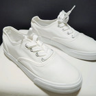White Womans Casual Canvas Shoe Size 7