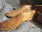 Vintage Antique Wood Shoe Mold Forms Lot Of 4
