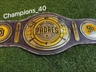 San Diego Padres Mlb Championship Title Legacy Belt Adult Size 2mm Brass Plates