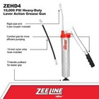 Zeeline By Milton  Zehd4     10 000 Psi Heavy-duty Lever Action Grease Gun