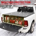 Soft Roll-up Tonneau Cover For 07-18 Silverado  Sierra 1500 5 8ft Truck Bed Blk