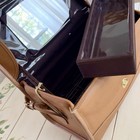 Vintage Train Vanity Case Natural Leather French Luggage Co    nnt   