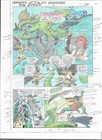 Original Dc Comics Color Guide Art Batman Robin Hawkgirl Starro Legends Event