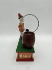Vintage Cast Iron Trick Dog Mechanical Coin Bank Circus Clown Works