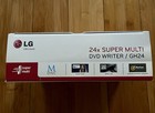 Lg Internal Sata 24x Dvd Cd   -r Rw Dl Disc Burner Re-writer Drive Open Box
