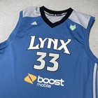 Minnesota Lynx Jersey Mens Medium Blue Wnba Basketball Augustus 33 Adidas