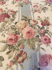 Vintage Cabbage Rose Curtain Panel Roses Jc Penney  Cottage 38    X 84   