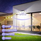 4pack Solar Powered 132 Led Wall Lights Pir Motion Sensor Outdoor Security Lamp