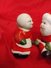 Santa And Mrs Claus Salt And Pepper Shakers Christmas Vintage 3-1 2   