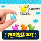 100 Pcs Luminous Mini Resin Ducks Tiny Glow In The Dark Duck Micro