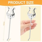 Trumpet Lyre 2 Pack Silver Mellophone Lyre For Marching Band With Bent Stem 7   