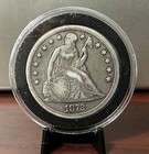 1872 United States Seated Silver One Dollar Low Mintage Great Shape 