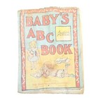 Antique Muslin Cloth Book Baby s Abc  1906  Saalfield Pub Co  100  Yrs Old Toy