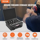 Vevor Hard Pistol Cases With Pre-cut Lining Lockable Pistol Case For 6 Pistol