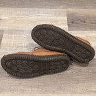 Fashion Men   s Brown Leather Lace Up Sneaker Round Toe Rubber Sole Size 7