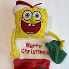 Spongebob Squarepants Merry Christmas Stocking 2006 Nickelodeon Plush Santa Hat