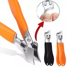 2025 Wide Jaw Opening Anti-splash Slanted Nail Clipper  Curved Nail Clipper