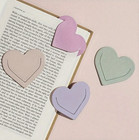 1pc Heart-shaped Bookmark Clip   Cute Gift For Readers   Book Page Holder - New