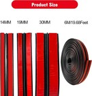 16 4ft T Shape Sunroof Sealing Strip Windshield Rubber Seal Car 30mm 16 4ft