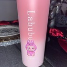 Labubu Insp Water Drinking Bottle Pink  Tumbler New In Box Free Shipping