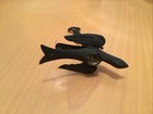 Antique Victorian Brass Bird Sewing Table Clamp Pin Cushion Quilting Vintage