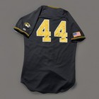 Rawlings Mizzou Game Worn Used Black Baseball Jersey  44 Missouri Tigers Sz 46