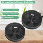 2-pack 3-3 8 Inch Garbage Disposal Rubber Drain Insert  black 