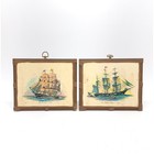 Mcm Nautical Decoupage Wood Art New Bedford Whaler Old Iornsides Ships