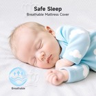 Toddler Bed crib Mattress premium Memory Foam Mattress knitted Fabric Baby Cr   