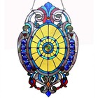 Tiffany-stained Glass Victorian Window Panel 15x23 Suncatcher