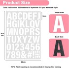 5 Sheets White Iron On Letters And Numbers For Fabric  245 Pieces Heat Transfer