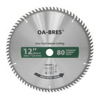 12-inch Miter table Saw Blades  80-tooth Atb Tct Fine Finish Wood Cutting Circul