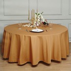 Gold 120 Inch Round Tablecloth Wedding Decorations Party Table Cover