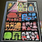Vtg Raggedy Ann Doll House 1974 Colorforms Activity Toy Plastic Playhouse  4090