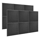 12pcs Thick Acoustic Foam Panels Sound Noise Absorb Proof Wall Tile Studio Ktv
