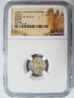 King Henry Lucca Italy Ngc Au 55 Hammered Silver Denier Knights Templar Crusader