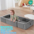 Toddler Travel Bed For 6-18 Months portable Floor Grey 