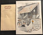 1930 Folding  Brochure Meet Me At The Weber Duck Inn Wrentham Massachusetts