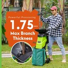 Electric Wood Chipper   Mulcher 15a - Garden Shredder For Branches Sticks