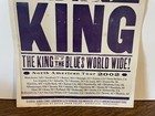 B b king Poster North American Tour  2002 23x14       