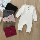 Newborn Infant Baby Boy Girl Kids Cotton Romper Jumpsuit Bodysuit Clothes Outfit