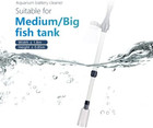 Electric Aquarium Fish Tank Siphon Pump Vacuum Gravel Water Filter Cleaner Pipe 
