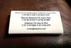 Machu Picchu Pueblo Hotel inkaterra  Cusco  Peru  Full Unstruck Slim Matchbox