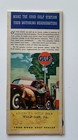 Vtg Ca 1944 Ww2 Era Gulf Oil Gas New York State Road Info Map Rand Mcnally