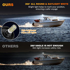 12 Inches Anchor Light Stern Lights For Boats Led Waterproof Ip67  White Fold Do
