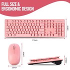 Wireless Keyboard And Mouse Combo  Full Size Compact Quiet Wireless Keyboard    