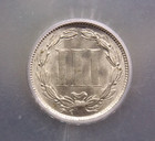 1887 Three Cent Nickel  obsolete  3cn Icg Ms64  701 Unc Bu Uncirculated Ecc c